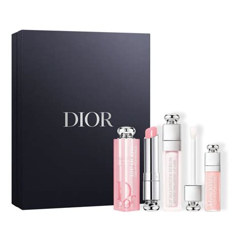 dior addict natural glow lip essentials makeup set|dior lip glow warm beige.